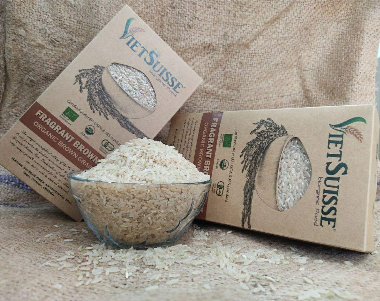Gạo lứt hữu cơ Vietsuisse - 2kg