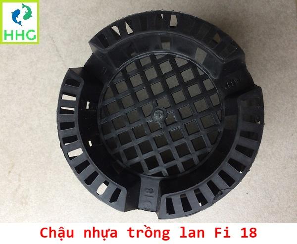 5 chậu nhựa trồng lan Fi 18 (đường kính 18cm)
