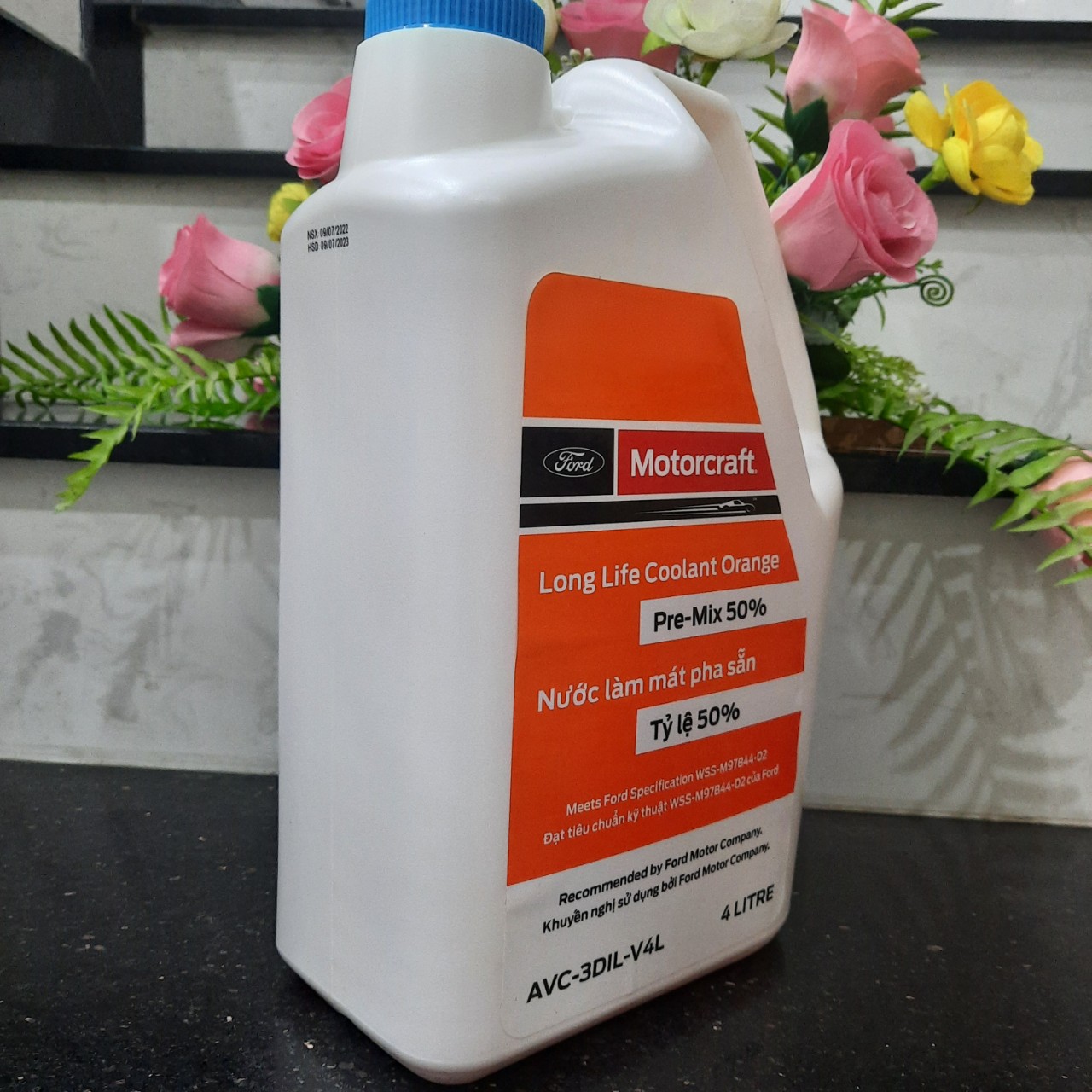 [NƯỚC LÀM MÁT CHÍNH HÃNG PHA SẴN] FORD Motorcraft Long Life Coolant Orange 4 LÍT