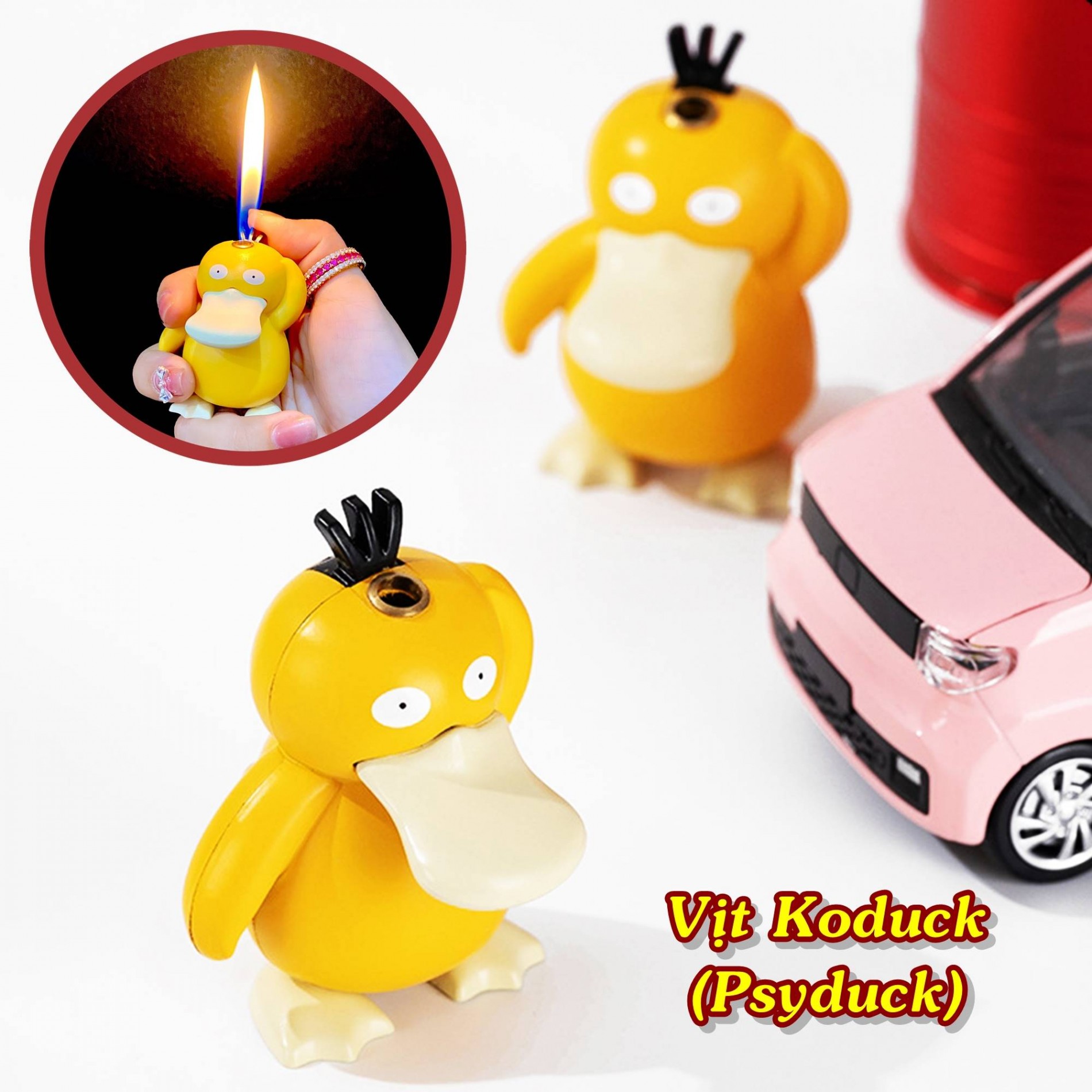 Bật lửa hình con vịt koduck fullbox xài gas