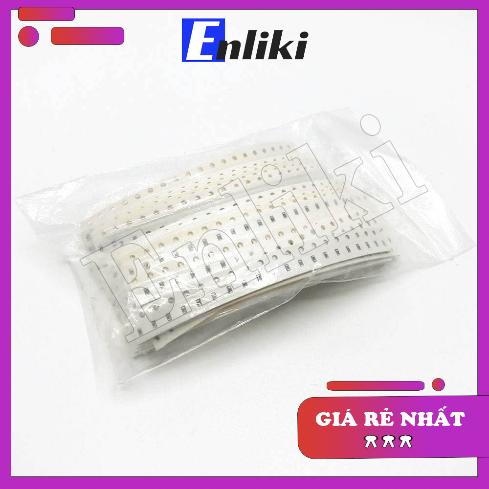 COMBO 50 loại điện trở dán SMD 0603 1% (1000 chiếc)