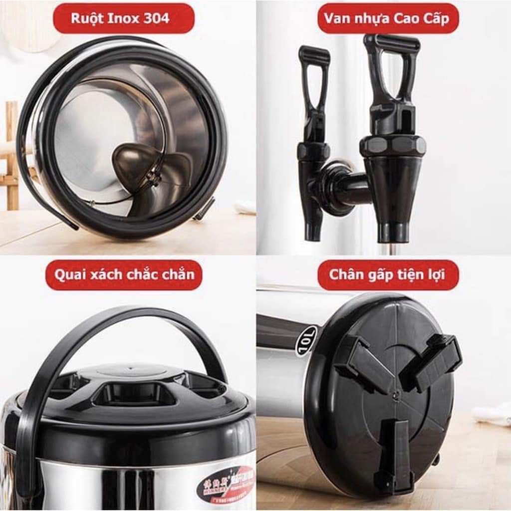 Bình ủ trà giữ nhiệt 6L 8L 10L 12