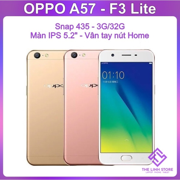 Điện thoại OPPO A57 (oppo F3 Lite) màn 5.2 - Snap 435 ram 3G 32G