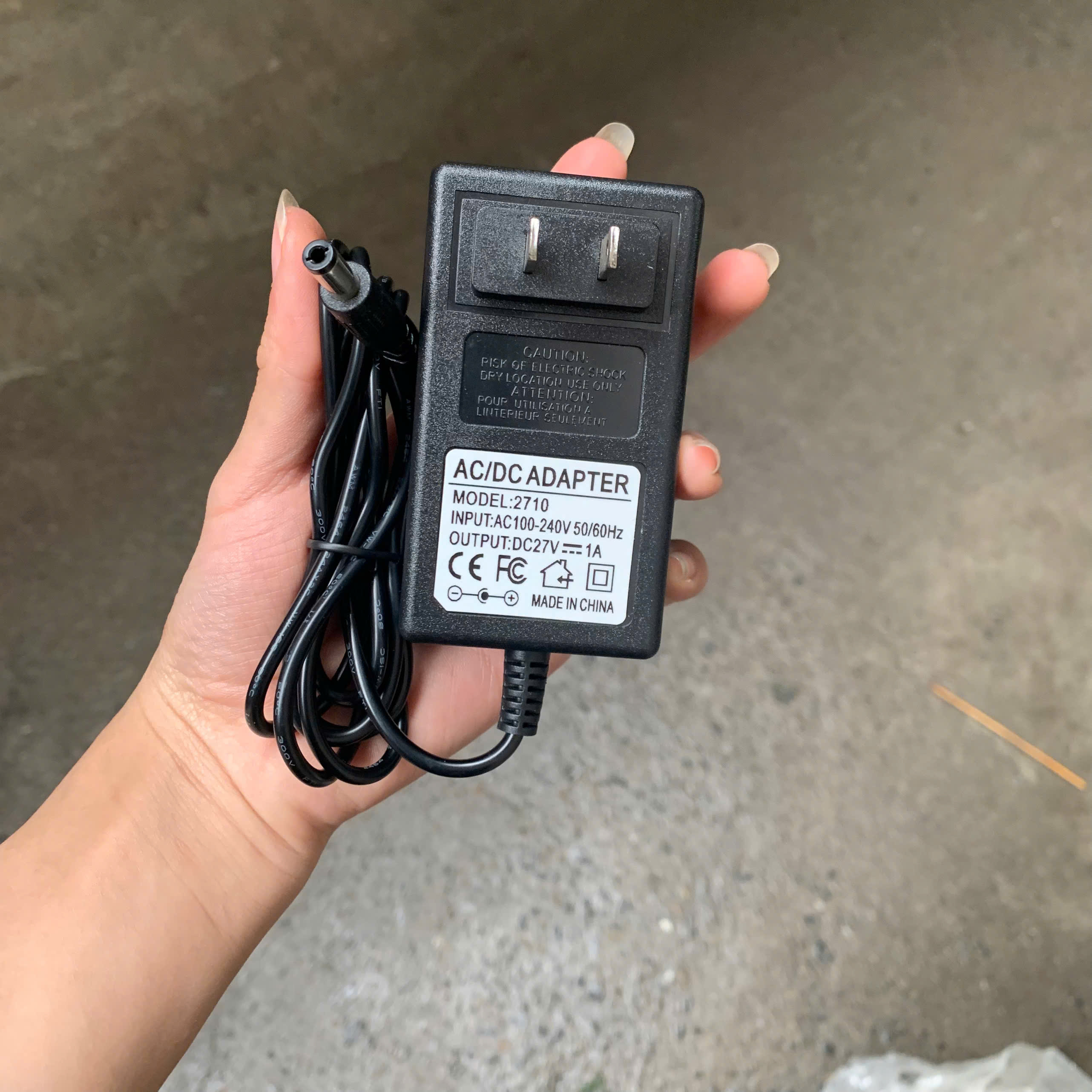 Adapter nguồn 27V-1000mA (27V-1A) bảo hành 12 tháng