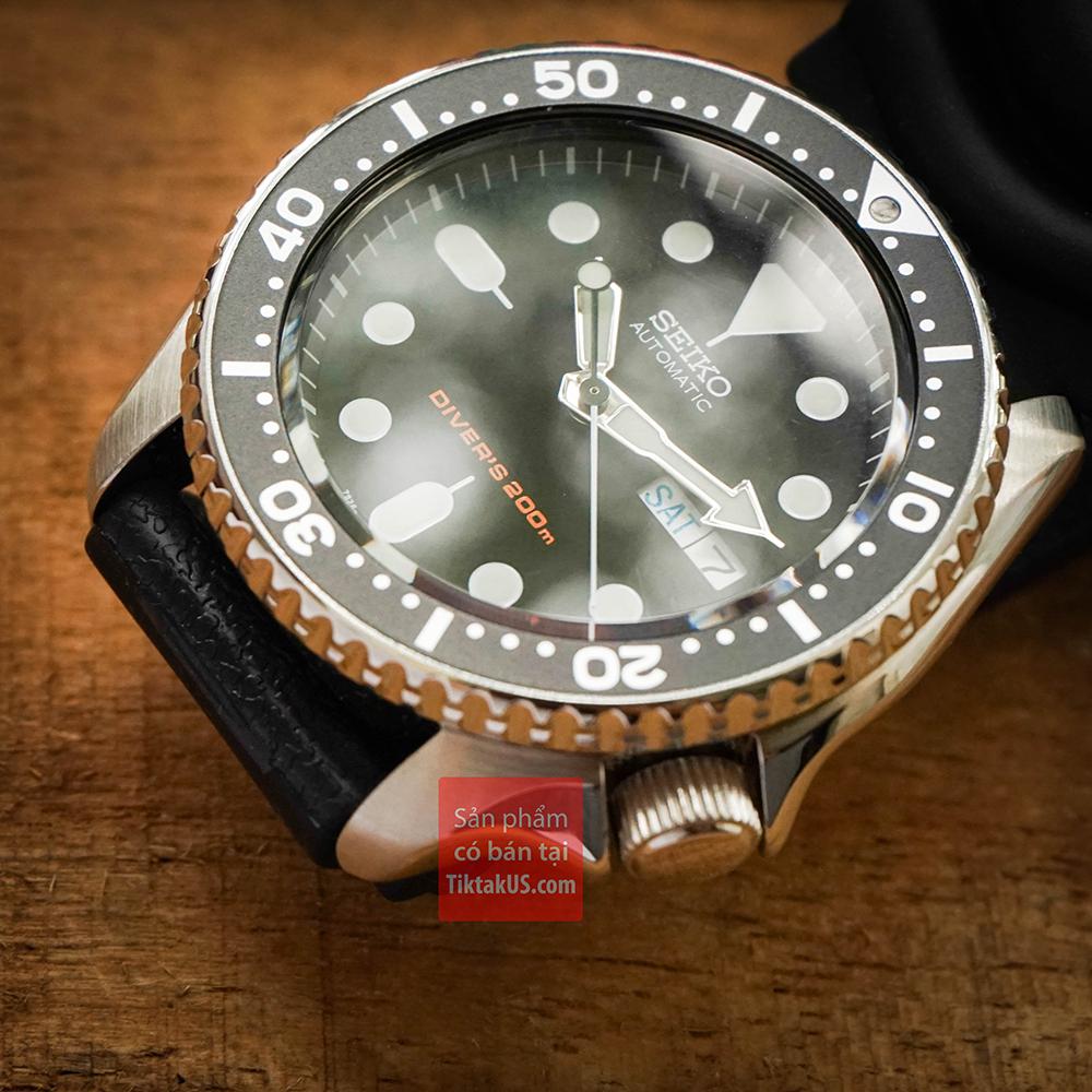Đồng hồ nam Automatic Seiko SKX007KC dây cao su.