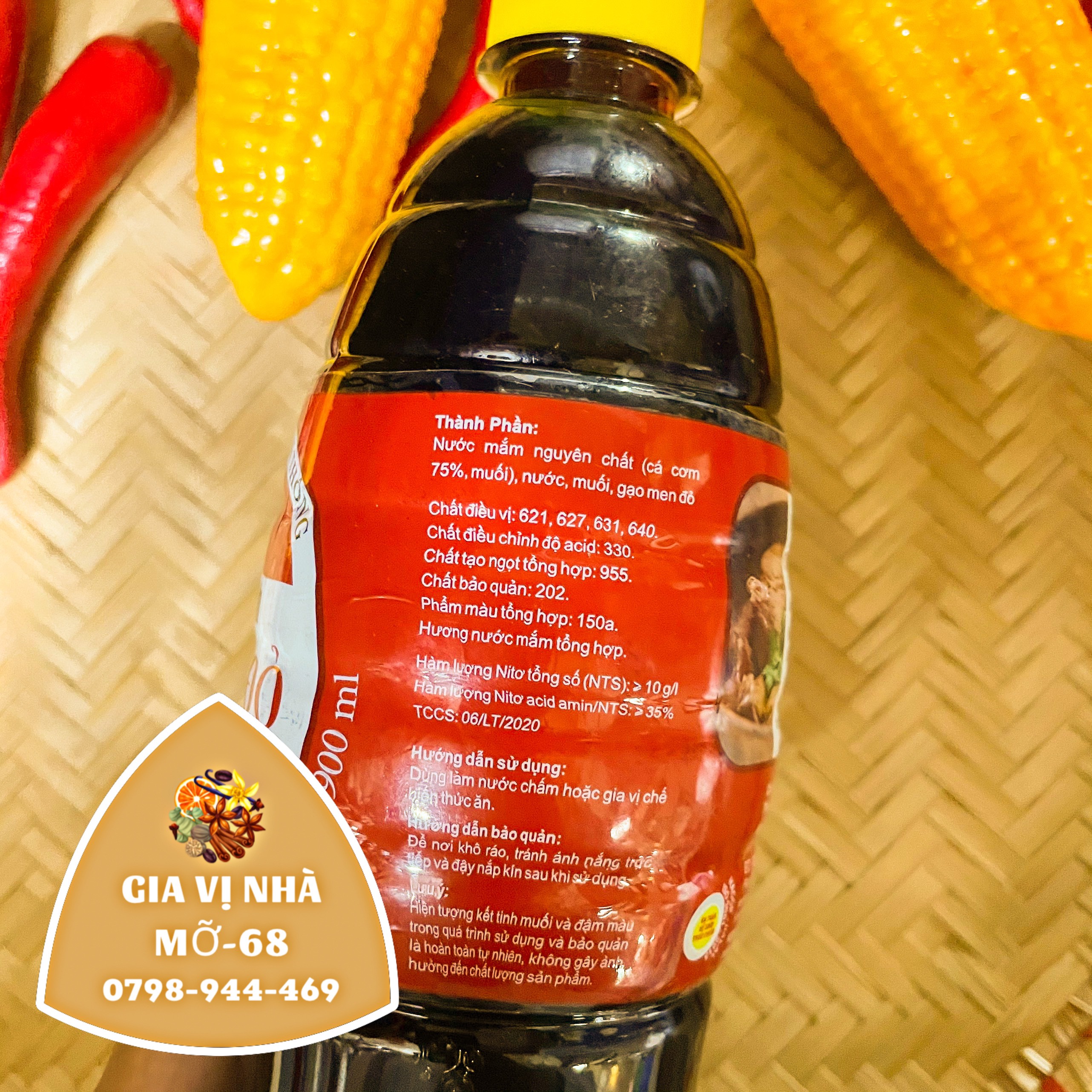 NƯỚC MẮM LIÊN THÀNH NHÃN ĐỎ - CHAI 900ML