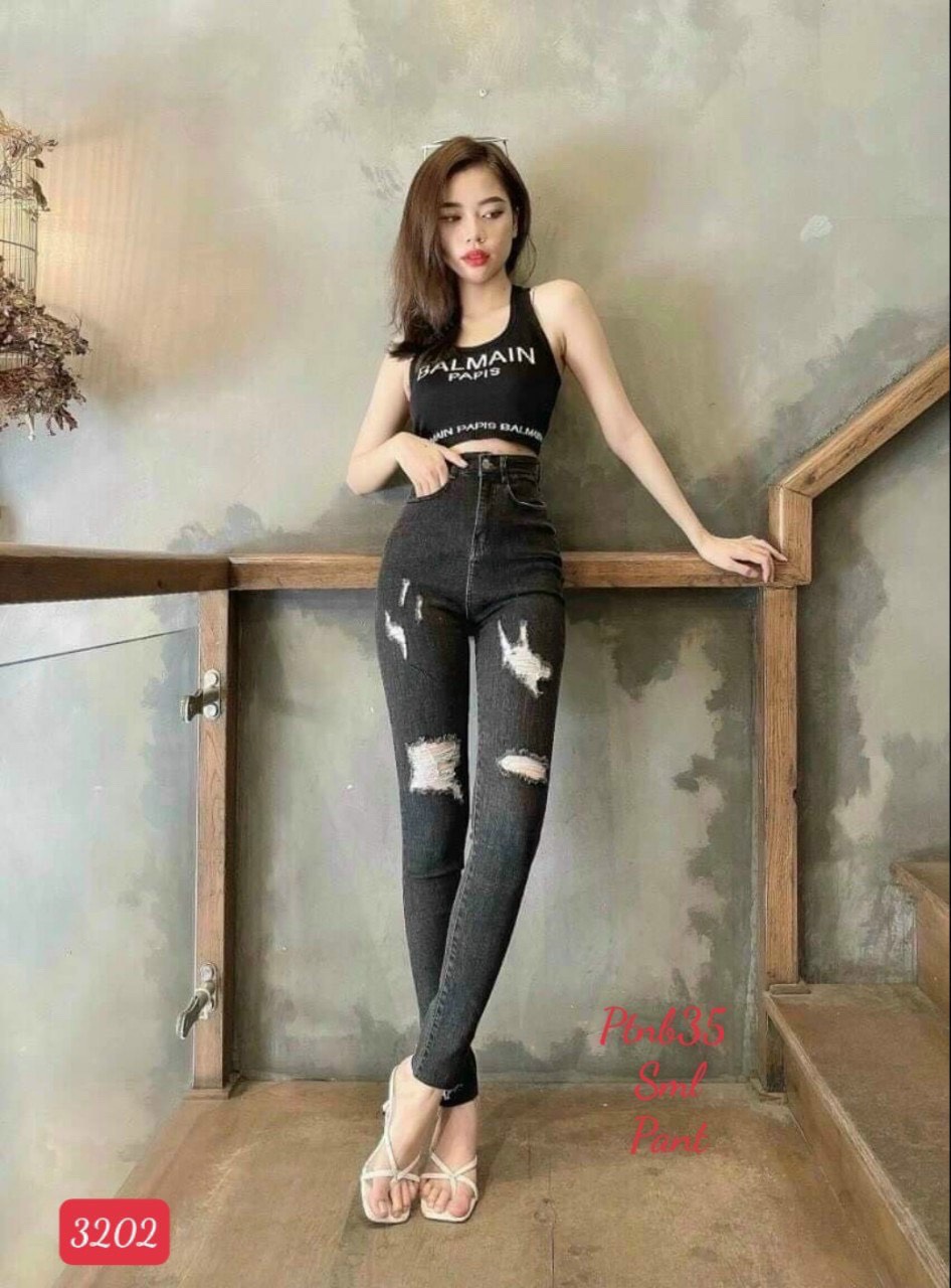 [Hoàn Tiền 15%] quần jean nữ cao cấp,chất liệu denim,from chuẫn,ảnh thật shop tự chụp thời trang DIỄM NHI SHOP mktb118