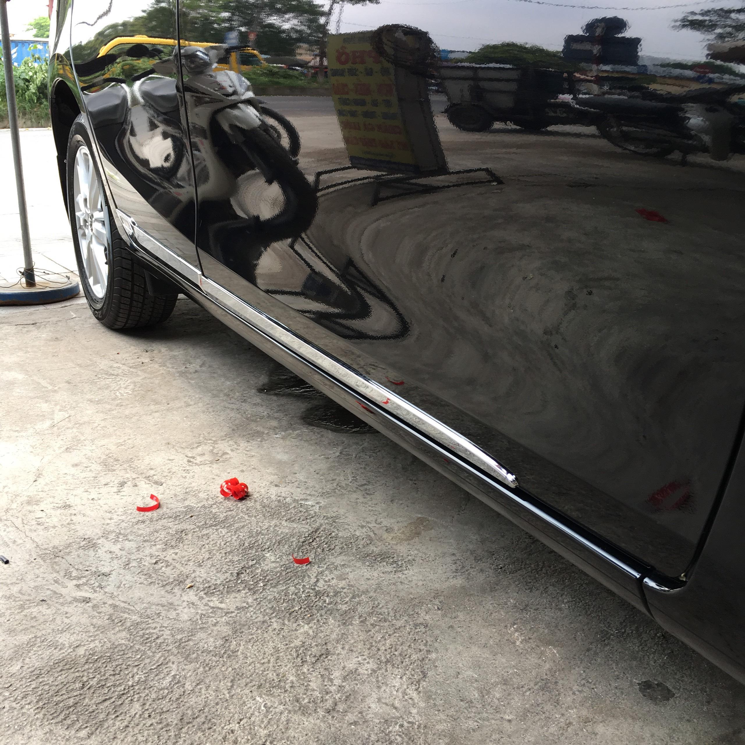 [Hỗ trợ lắp đặt khách Hà Nội] NẸP SƯỜN MẠ CROM TOYOTA VIOS 2014-2019