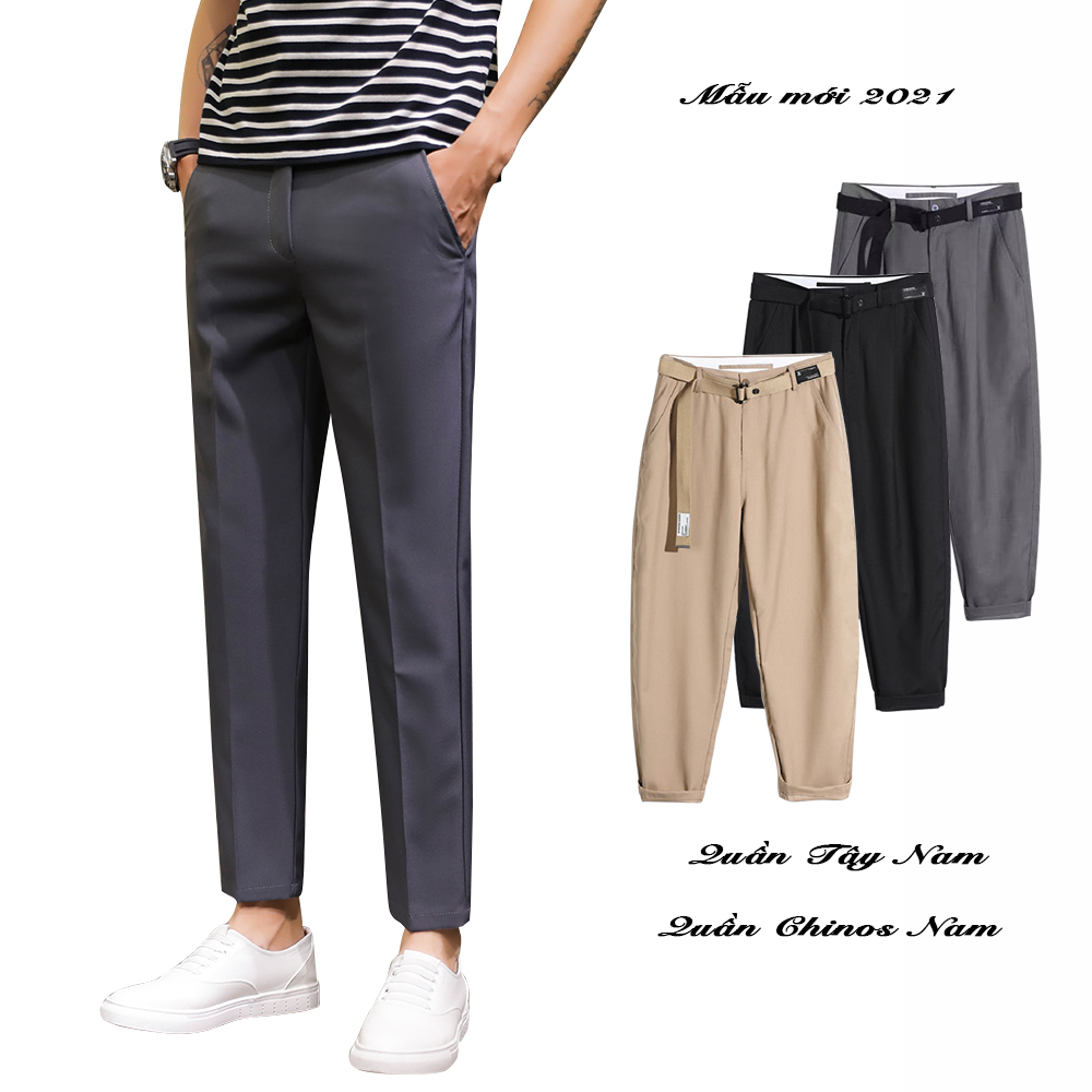 Quần Tây Âu Chinos Nam Baggy Kiểu Dáng Thanh Lịch Công Sở Style Hàn Quốc FASHION4MEN QUAN JOGGER NAM 9000066C8
