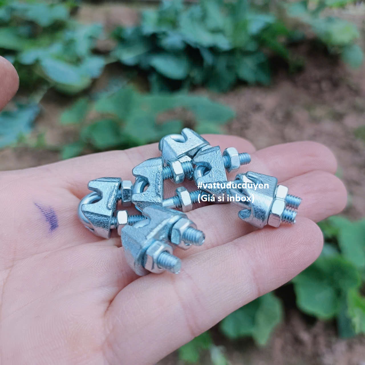 Cóc khóa dây cáp thép mạ kẽm Ø 5mm