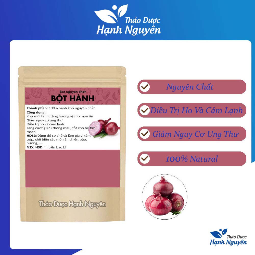 Bột hành 1kg, bột hành tím nguyên chất, khử mùi tanh, nấu ăn dặm, hỗ trợ tiêu hóa - Thảo Dược Hạnh Nguyên