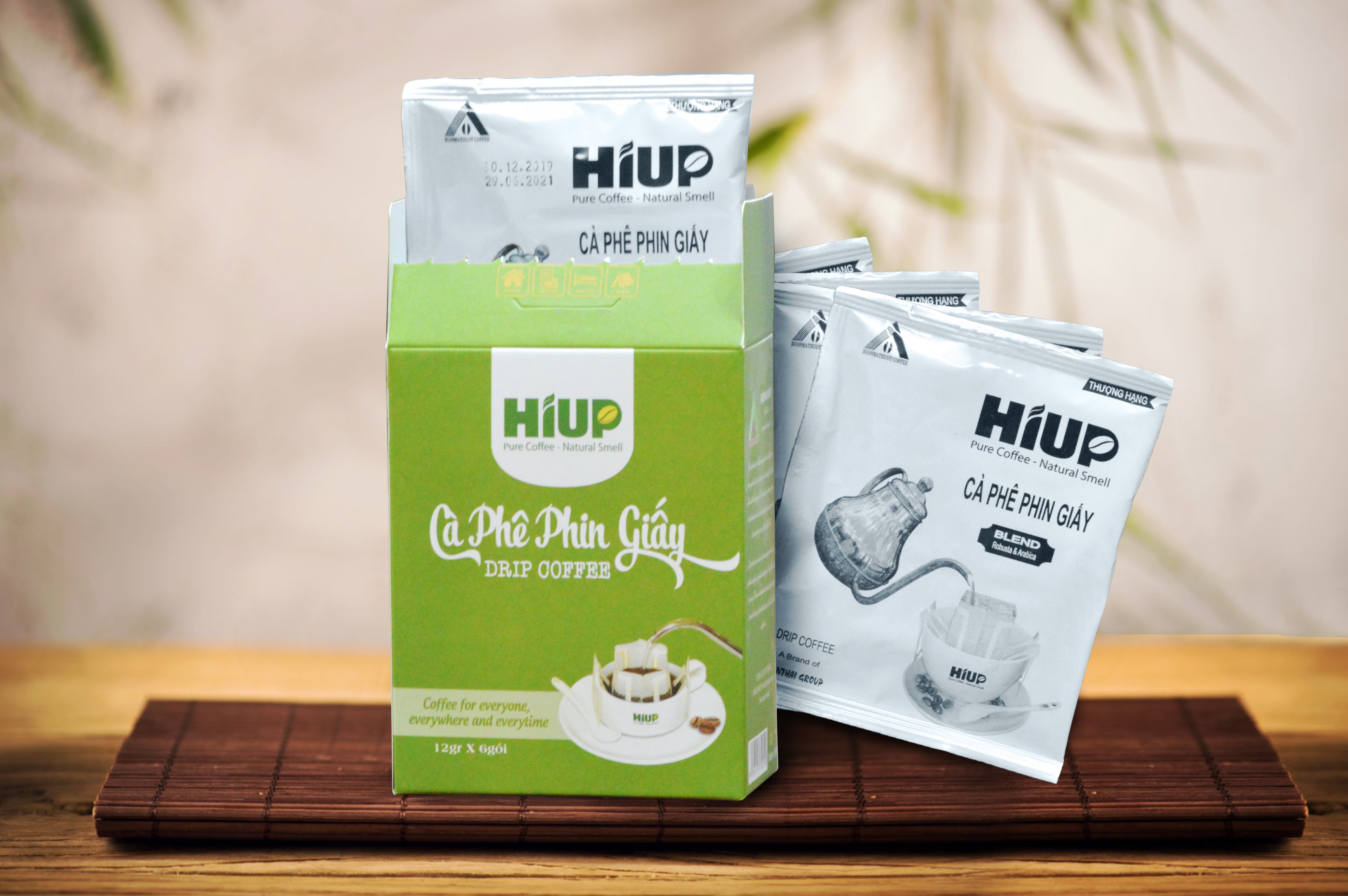 Cà Phê Phin Giấy Hiup Coffee (Hộp 6 phin x 12gr) - AnTháiCafé