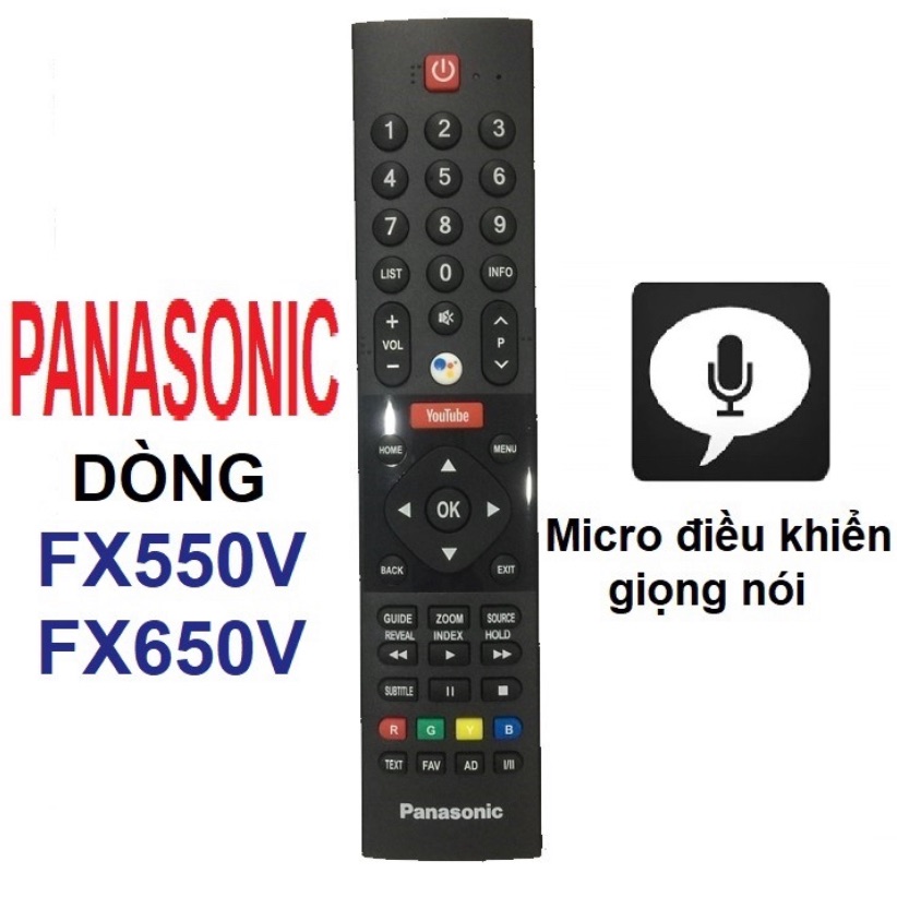 Khiển tivi panasonic giọng nói YouTube