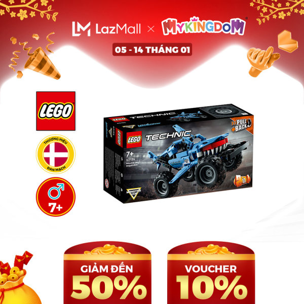 Đồ Chơi LEGO TECHNIC Chiến Xe Monster Jam™ Megalodon™ 42134