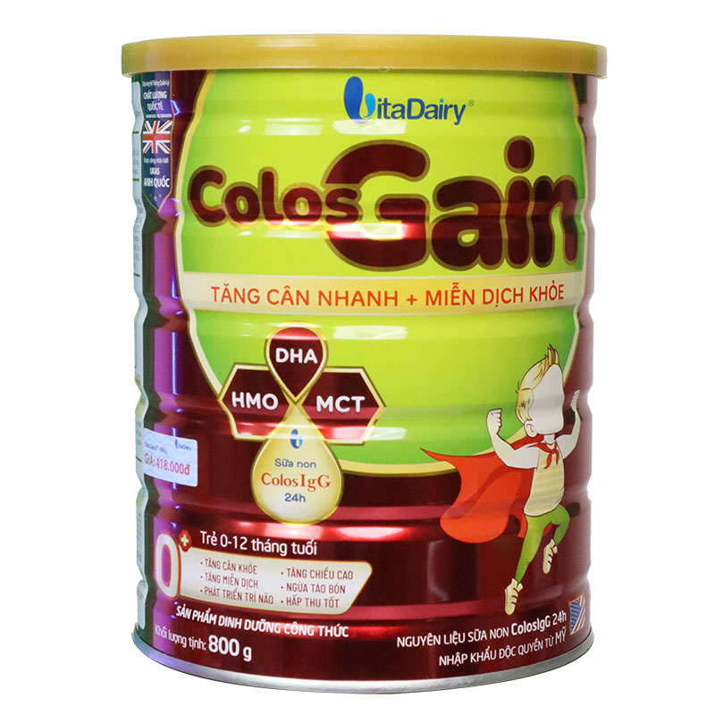 Sữa non colos gain tăng cân 0+800g