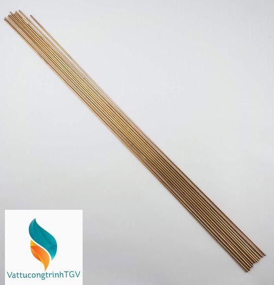 Bộ 10 que hàn đồng vàng tròn 2.5mm x 50cm
