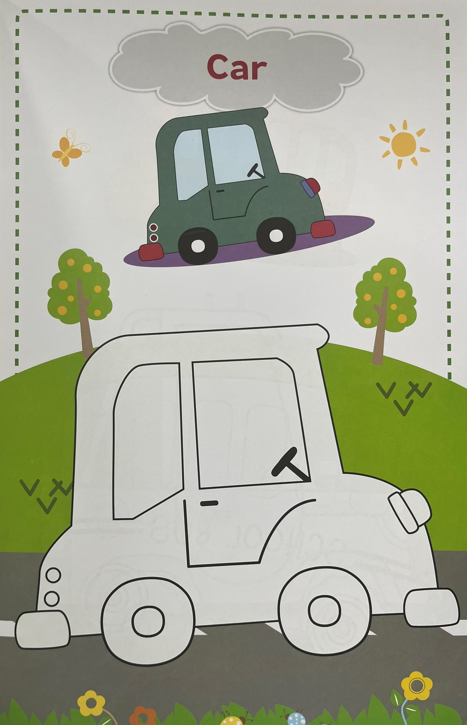 Super Jumbo Colouring Book - Things That Moves (Sách tô màu khổ lớn - Phương tiện giao thông)