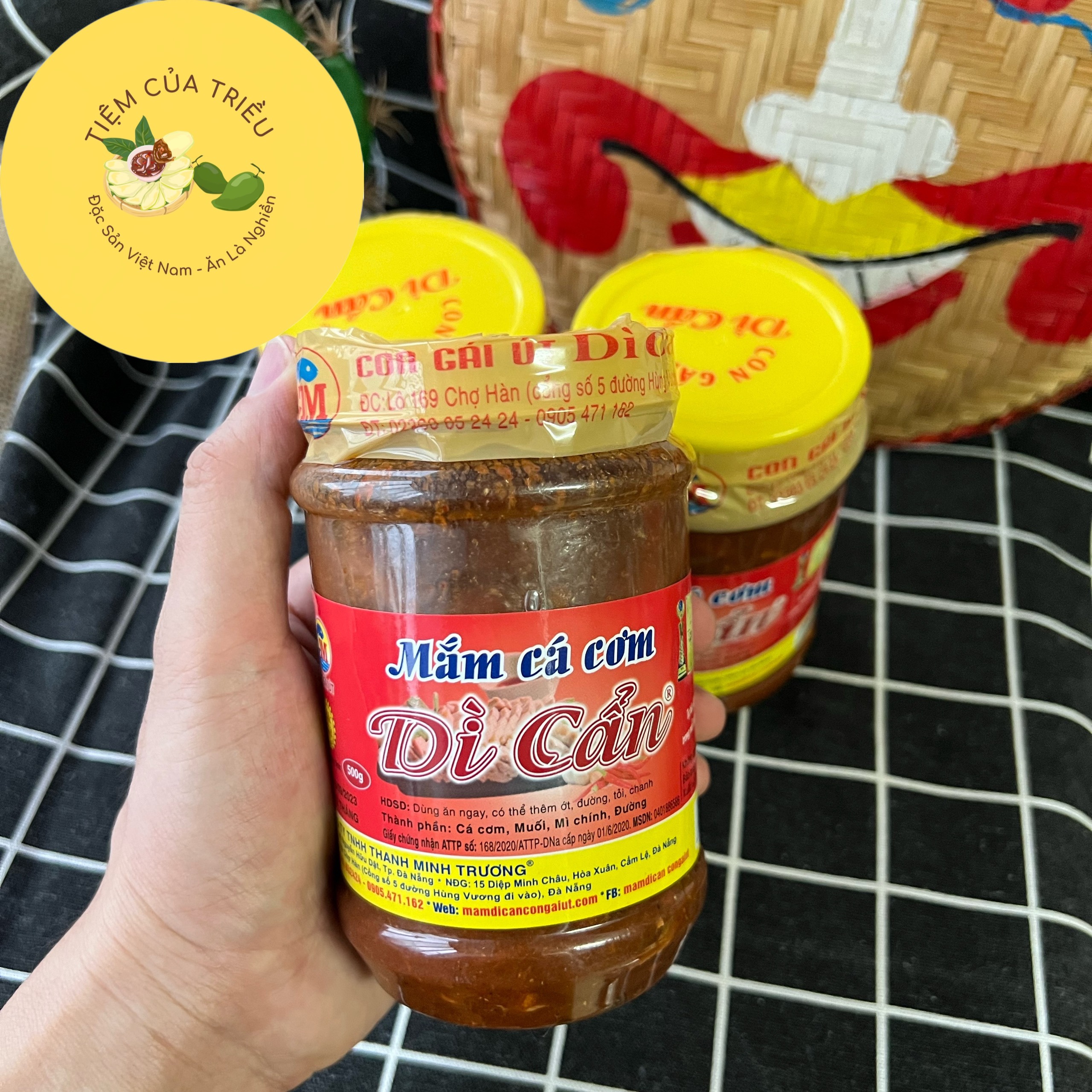 Mắm Cá Cơm Thu/Cá Cơm Dì Cẩn Đà Nẵng 500g (1 hũ)