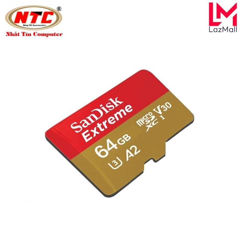 Thẻ Nhớ MicroSDXC SanDisk Extreme V30 U3 4K A2 64GB R160MB/s W60MB/s (Vàng)