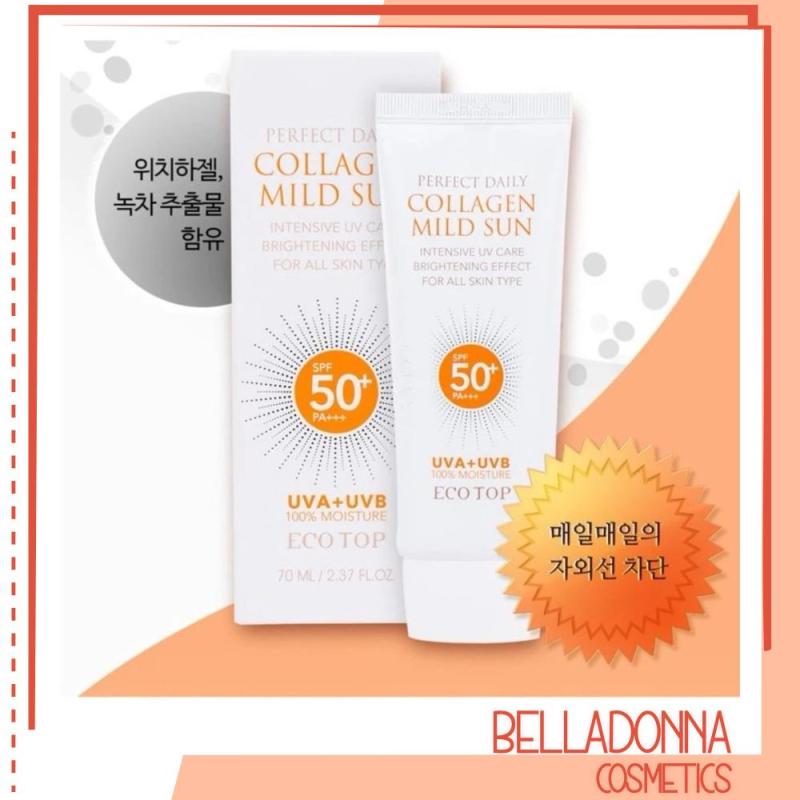 Kem chống nắng dưỡng da bố sung collagen Ecotop Perfect Daily Collagen Mild Sun SPF50+ PA+++ 70ml nhập khẩu