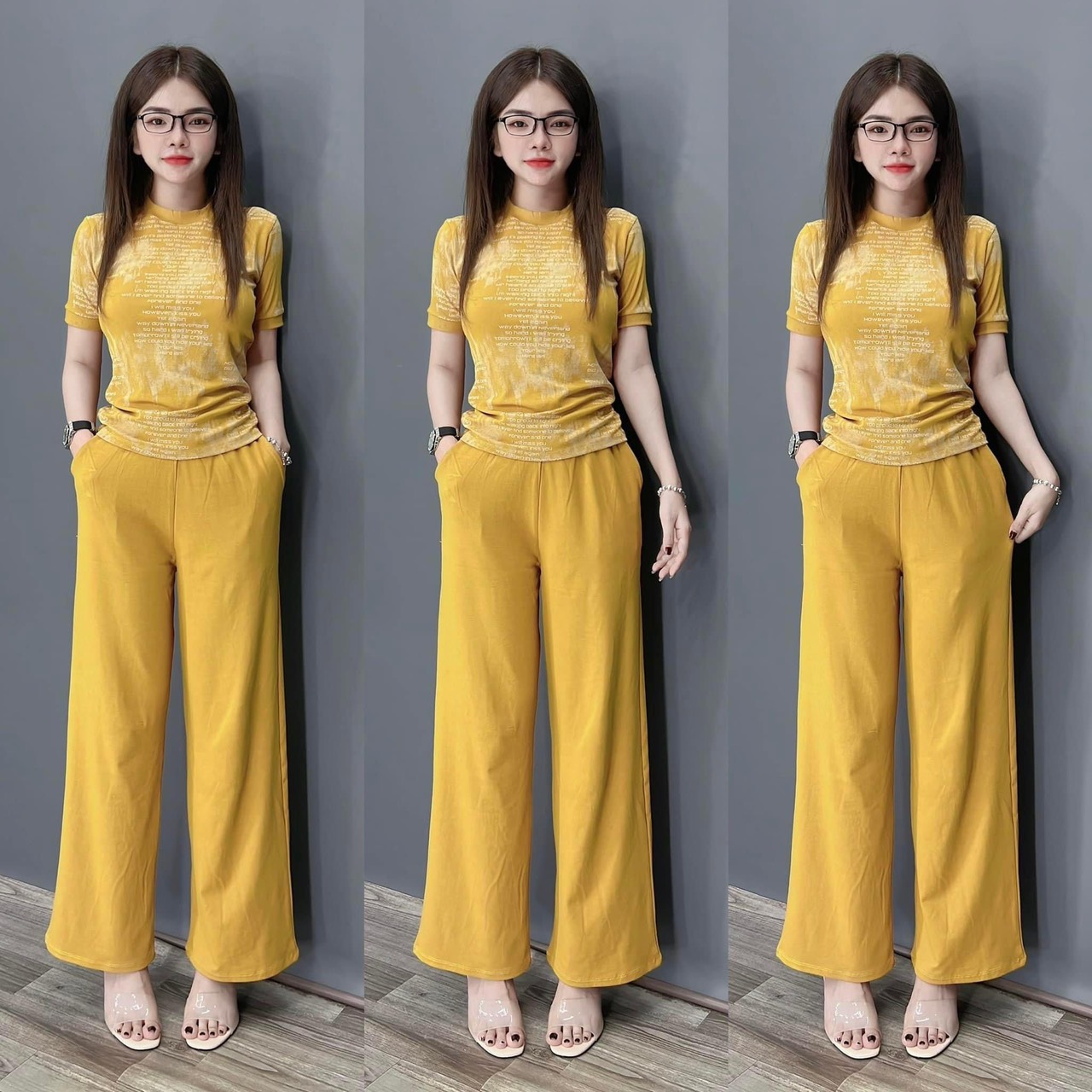 Set bộ nữ, đồ bộ bigsize, set bộ suông thun tăm in đoạn văn bigsize 6 màu