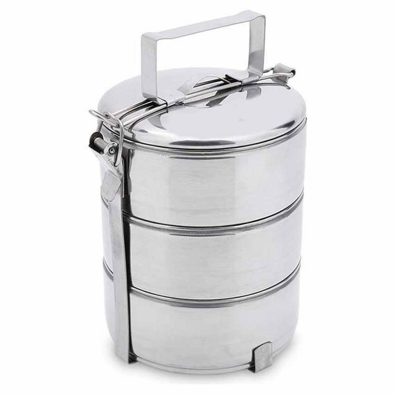 Khay đựng cơm inox 3 và 4 tầng