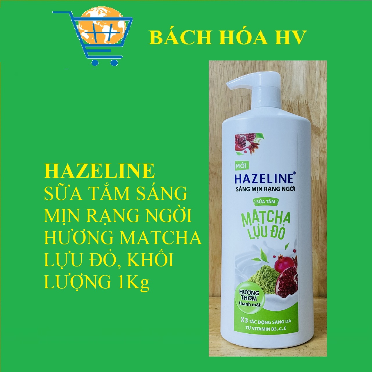 Sữa Tắm HAZELINE 1kg  - BACH HOA HV