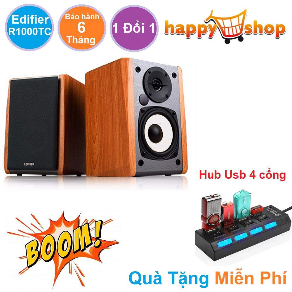 Loa kiểm âm cao cấp Edifier R1000TC (Hàng công ty) Bảo hành 1 đổi 1 - Tặng kèm Hub chia 4 cổng usb có công tắc bật/tắt SR20