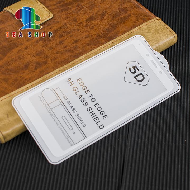 Kính cường lực 9D Xiaomi RedMi 6 full màn hình (trắng)