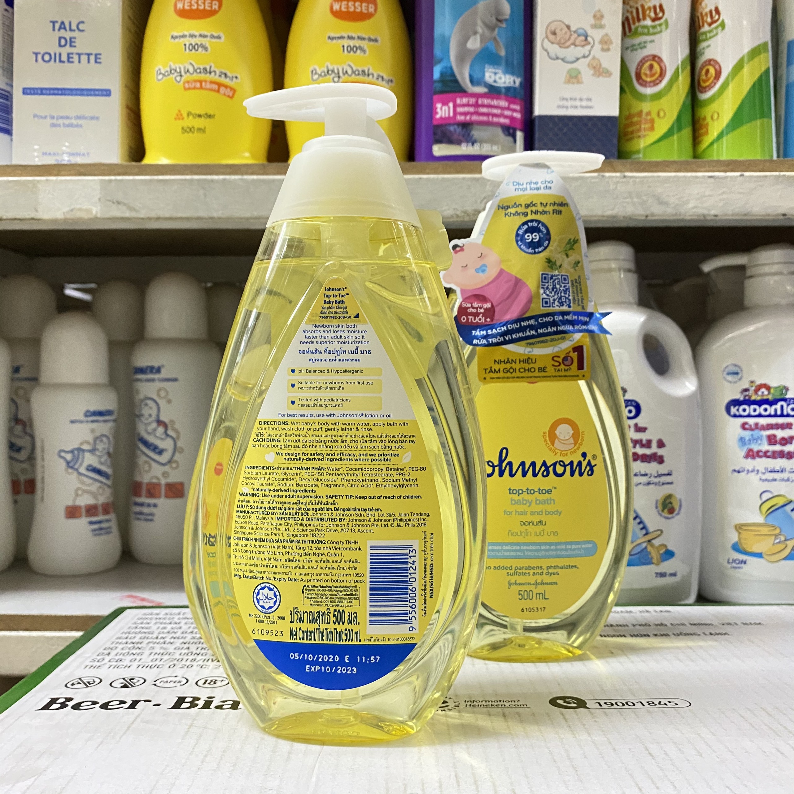 [Mẫu mới] SỮA TẮM GỘI JOHNSONS BABY 500ML/200ML