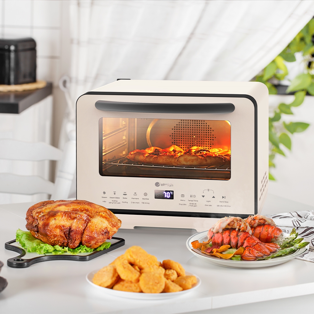 Nồi Chiên Hấp Hơi Nước Elmich 20L AFE-3944 2000W