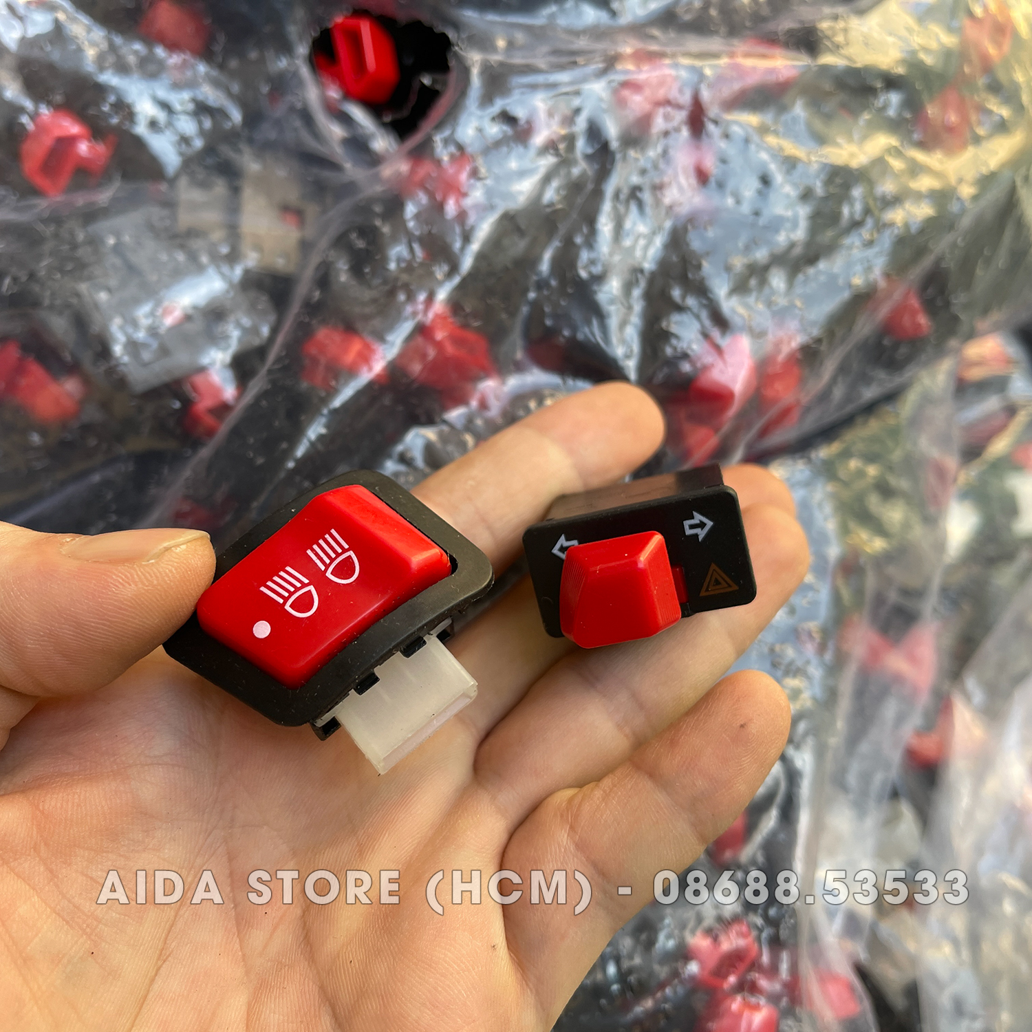 [RED] Công tắc bật tắt đèn pha cho xe Honda đời mới dùng bóng Halogen
