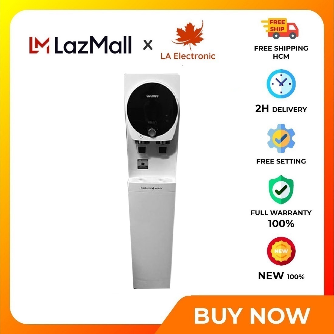 Máy lọc nước nóng lạnh Nano Cuckoo CP-KN501SW - Miễn phí vận chuyển HCM - Tính năng an toàn khóa trẻ em, Công nghệ Nano tiên tiến, Điều khiển được nhiệt độ