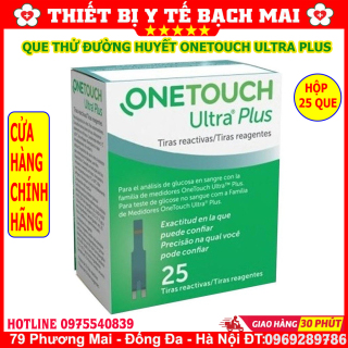 ONETOUCH ULTRA PLUS 25 QUE - Que Thử Đường Huyết Máy One Touch Ultra Plus Flex thumbnail