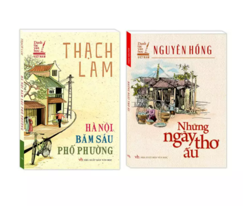 Combo 2 cuốn Danh tác văn học Việt Nam - Hà Nội băm sáu phố phường + Những ngày thơ ấu