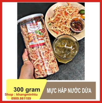 Mực sợi hấp nước dừa (hủ 300gr)