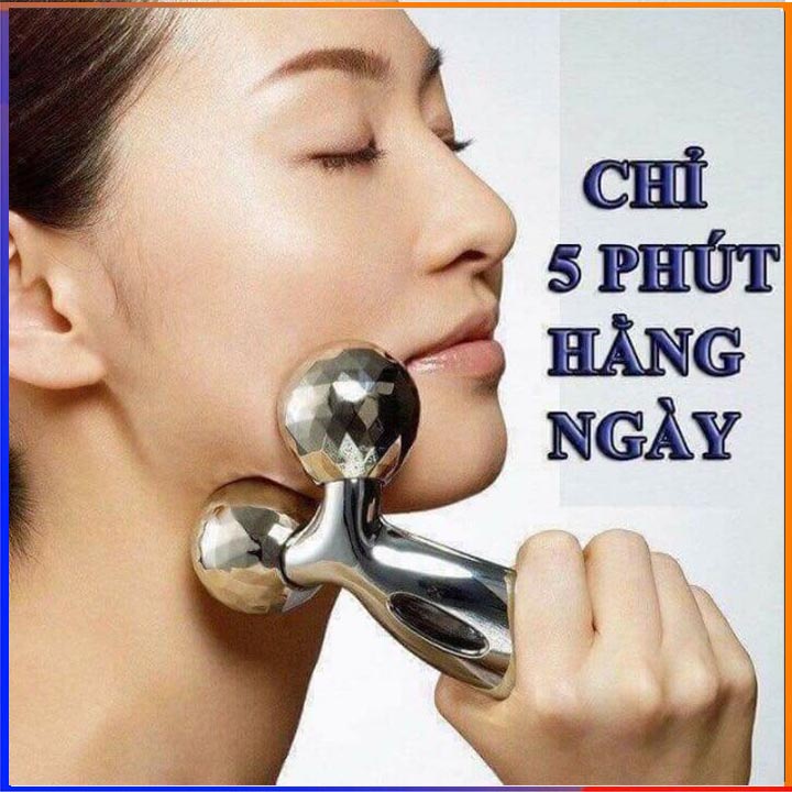 Cây Lăn 3D Massage Mặt Giúp Nâng Cơ Thon Gọn Mặt hiệu quả - thiết bị mát xa toàn thân
