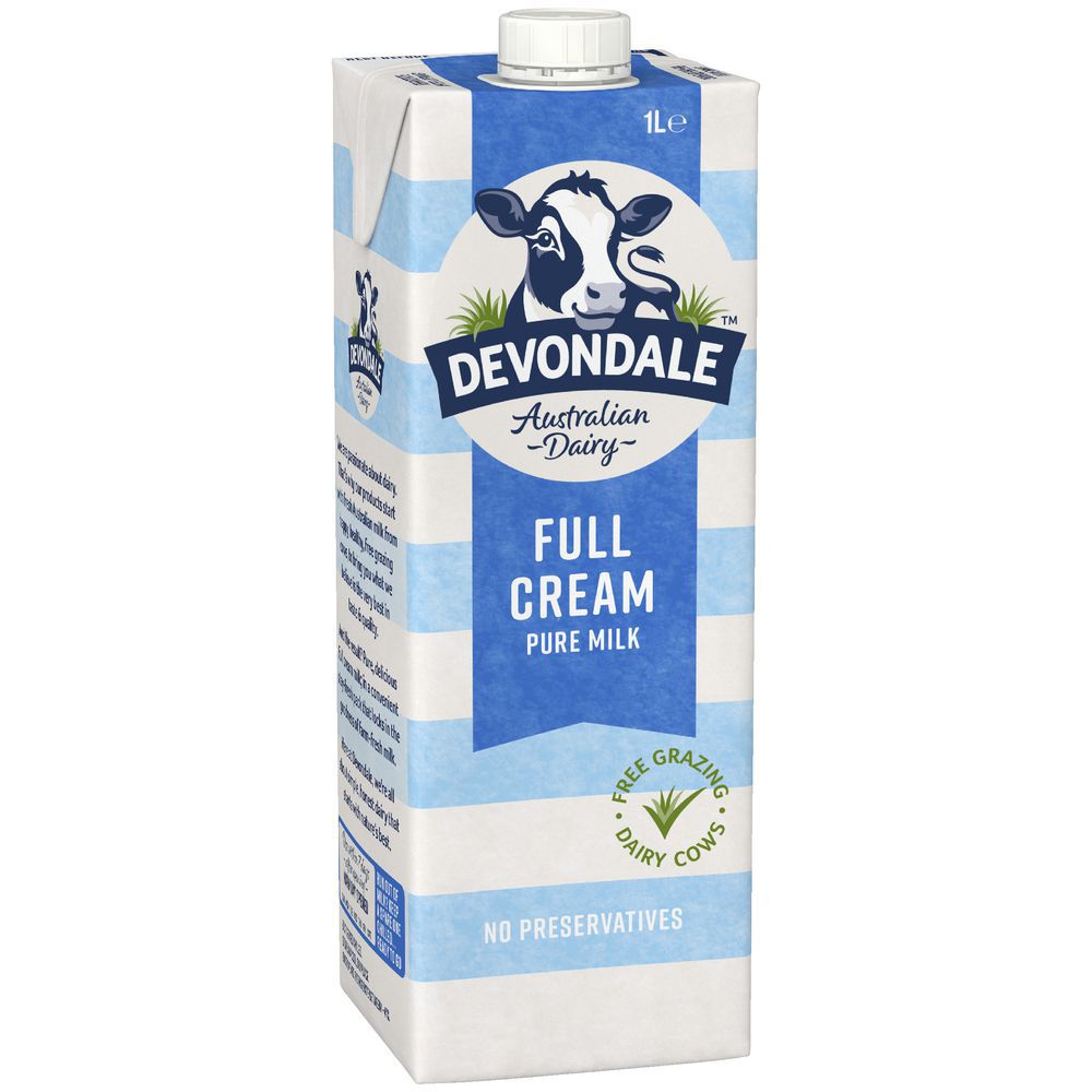 Hỏa tốc HCM  Sữa Tươi Devondale 1l Nguyên Kem (Hộp 1l)