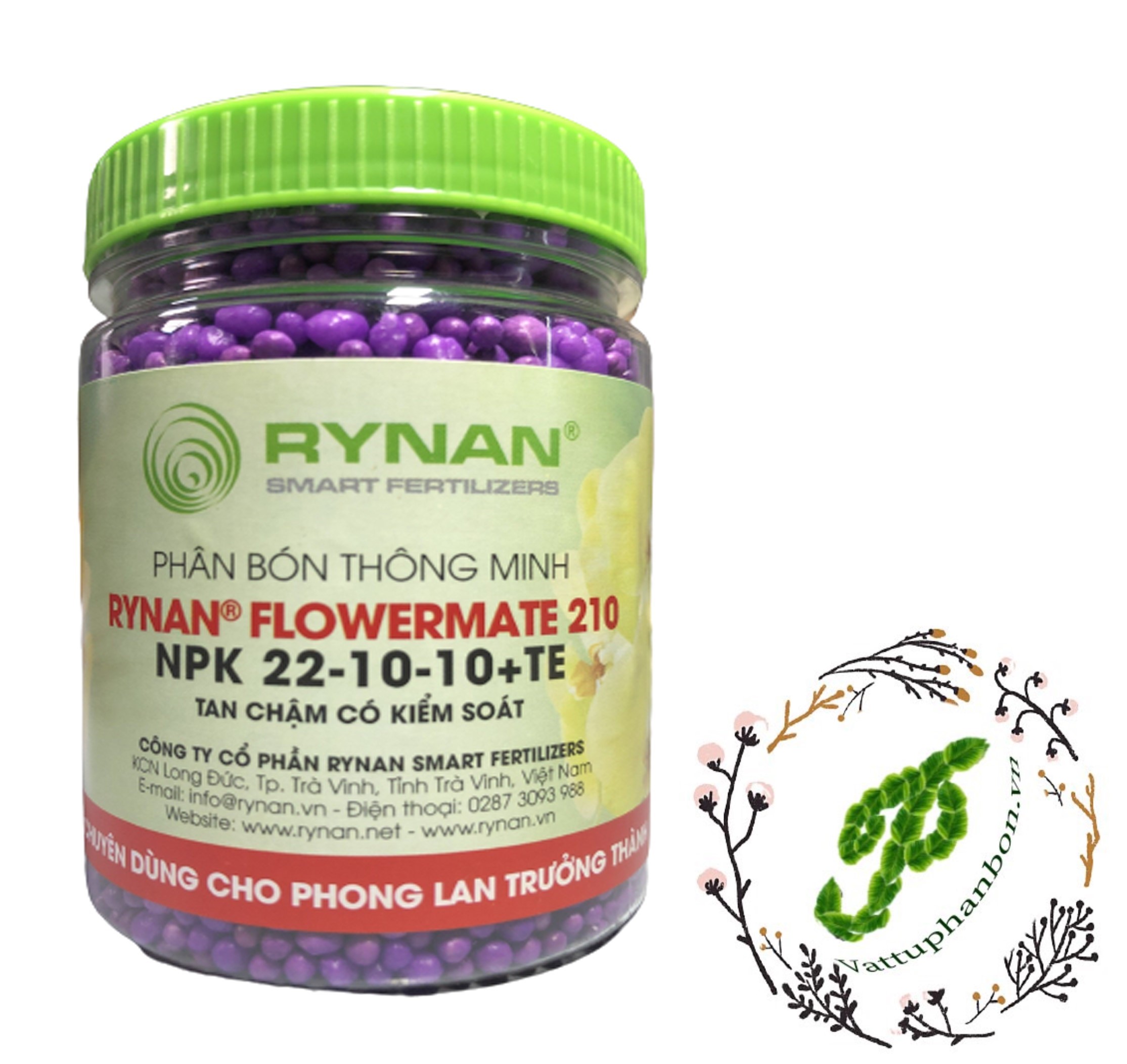 Phân bón thông minh rynan flowermate 210 npk 22-10-10+te - #500a# 150g