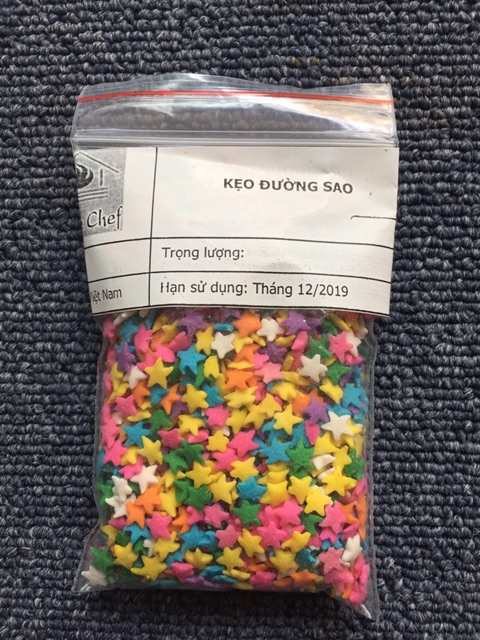 Kẹo Đường Các Hình: Tim, Sao....