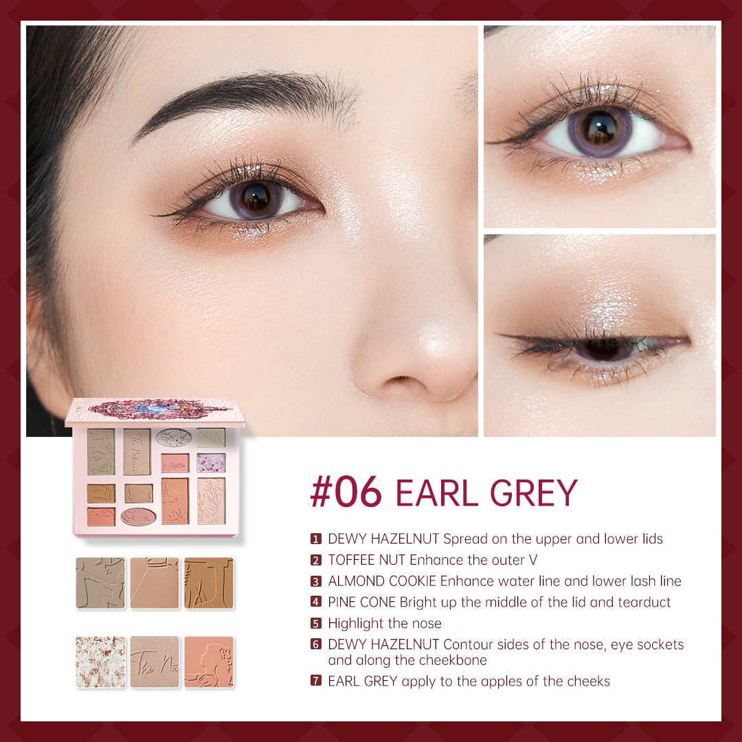 ZEESEA Bảng Phấn Mắt 12 Ô Nutcracker Candy Cruise Makeup Palette Rose Lake