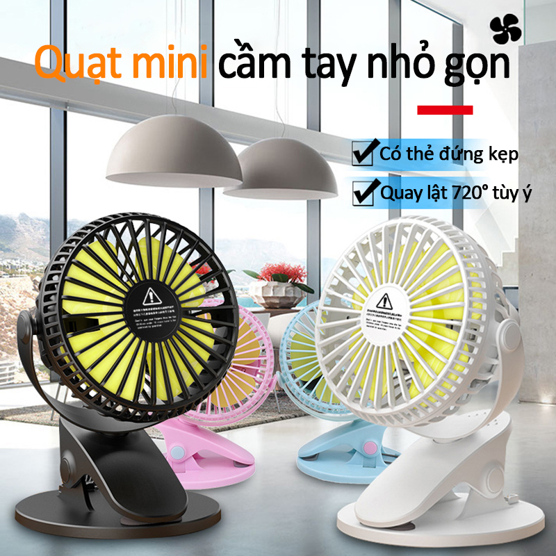 quạt mini,usb,kẹp,quạt,sạc,tai 3 tháng