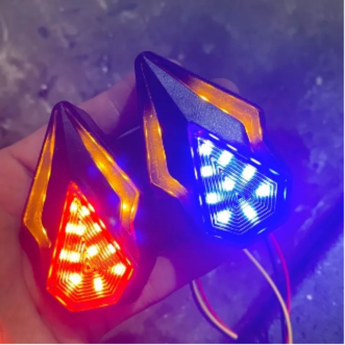 Đèn xi nhan mũi tên chạy hiệu ứng AUDI chuyên lắp xe Winner X, Đèn led xi nhan độ các dòng xe PKL