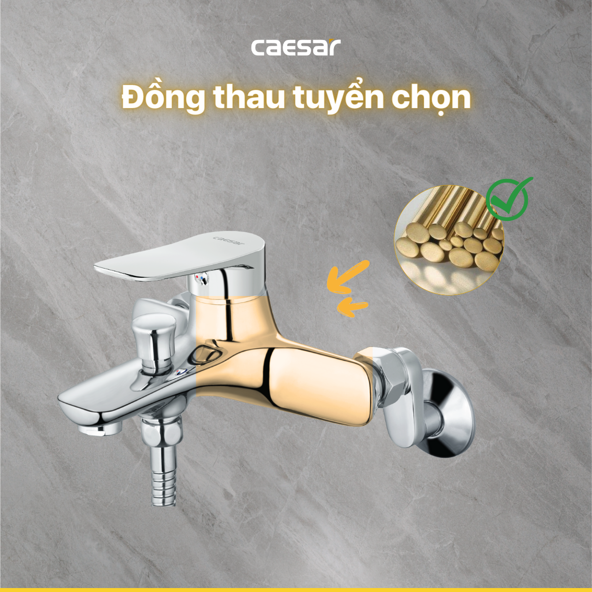 Vòi Sen Gạt Nóng Lạnh - S563C