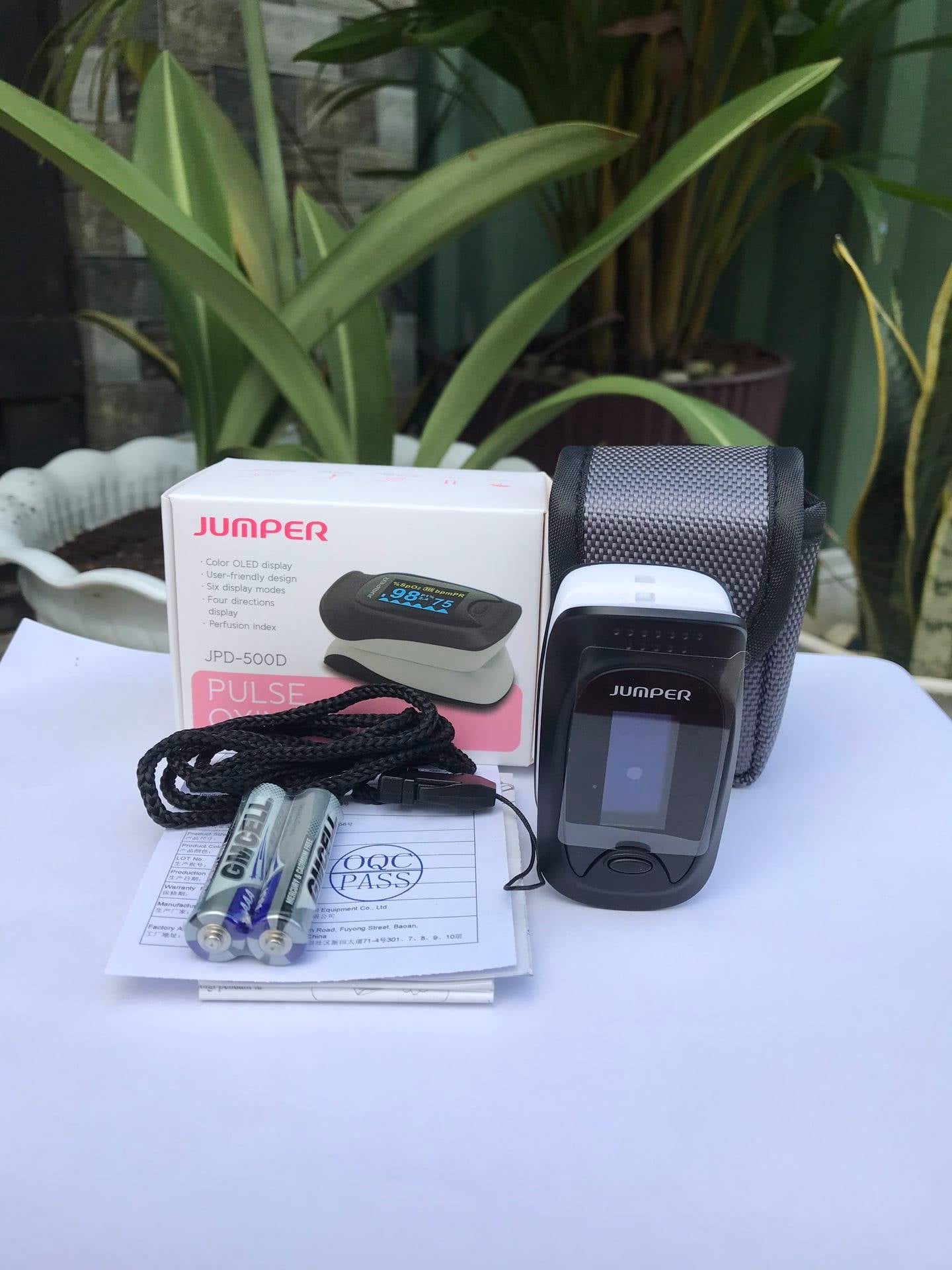 Máy đo nồng độ oxy Spo2 Jumper JPD 500D