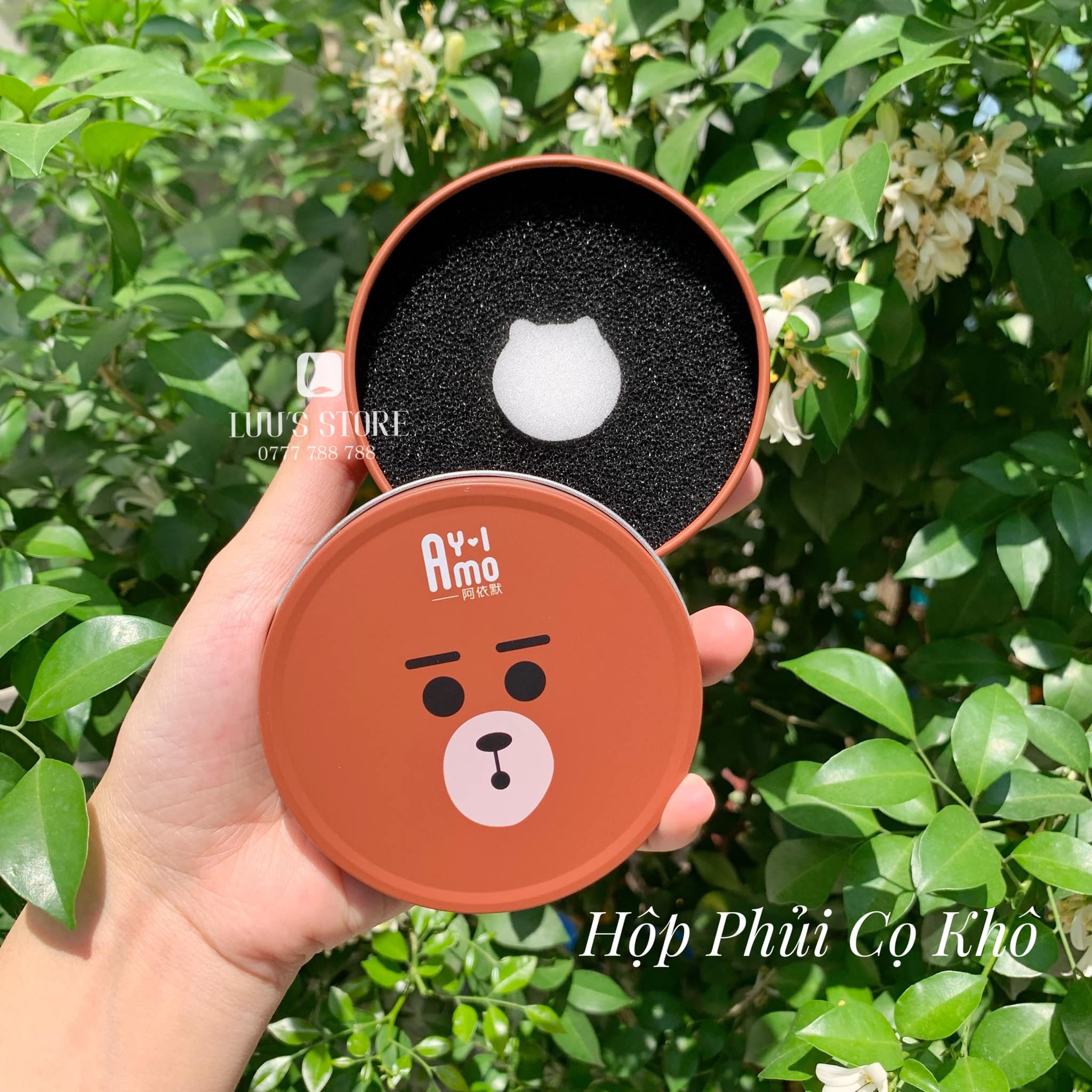 HỘP PHỦI CỌ KHÔ AMO SIÊU ĐÁNG YÊU