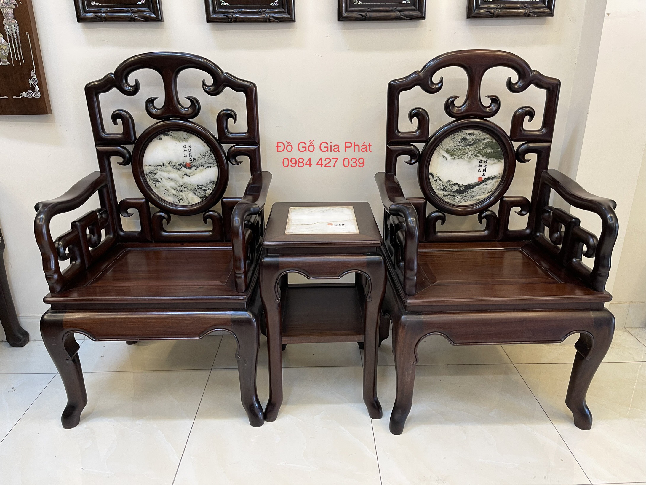 bộ ghế móc gụ 8 món
