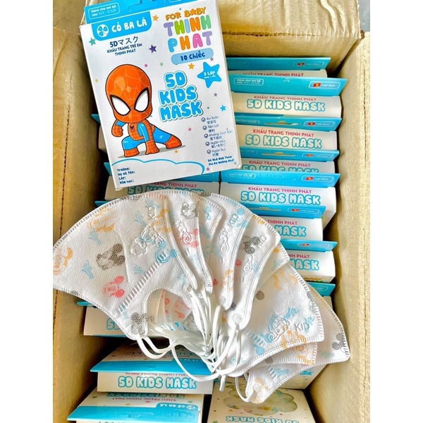 (10 cái) Khẩu Trang Em Bé 5D Mask Duy Quân Dễ Thương