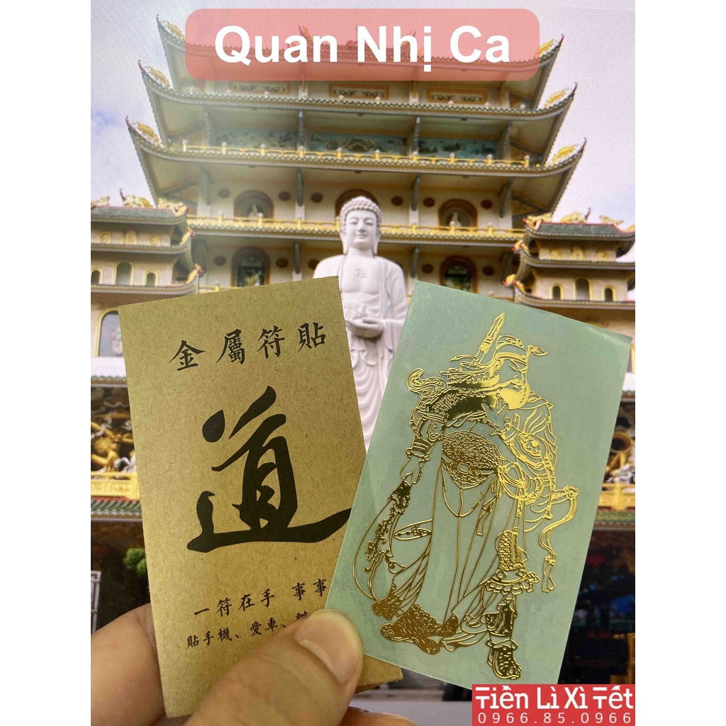 Linh Phù dán điện thoại, Linh phù tài lộc, Linh phù Quan nhị ca
