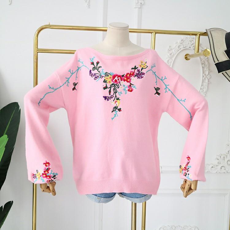 [HCM]Áo len nữ thêu hoa cao cấp